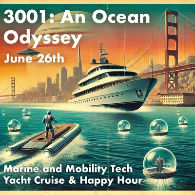3001 an Ocean Odyssey: Marine and Mobility Tech Yacht Cruise & Happy Hour (+hydrofoil rides)