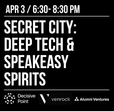 Secret City: DeepTech & Speakeasy Spirits