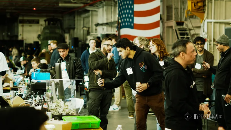 Photo from USS Hornet Defense Tech Hackathon