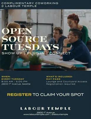 Open Source Tuesday — Free Coworking at Labour Temple